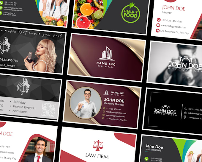 design professional and creative business cards