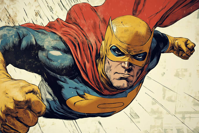 draw your superhero character in comic style