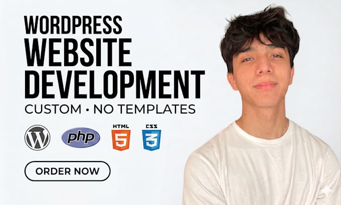 build your wordpress website with custom design