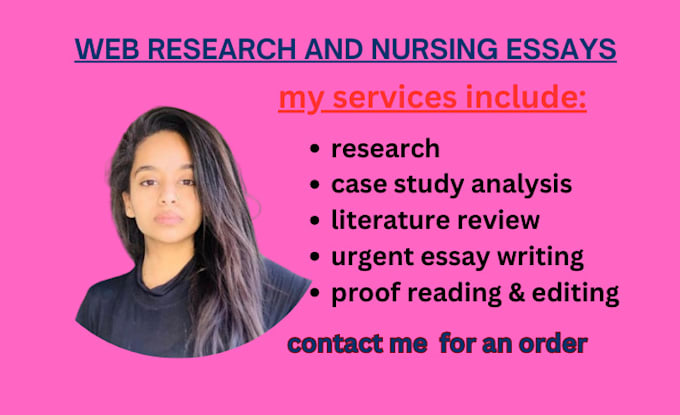 web research and nursing writing
