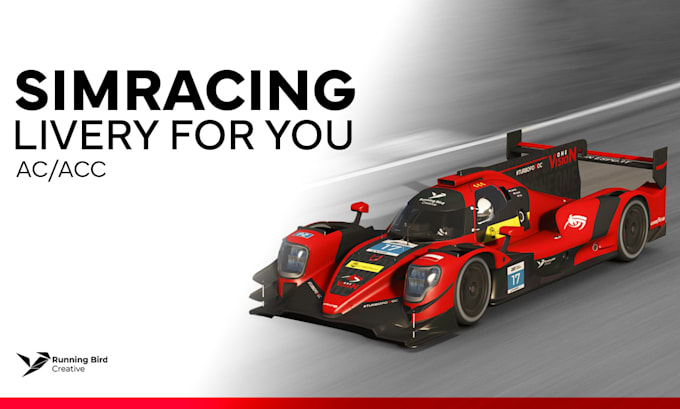 design simracing livery for you iracing assetto corsa lmu