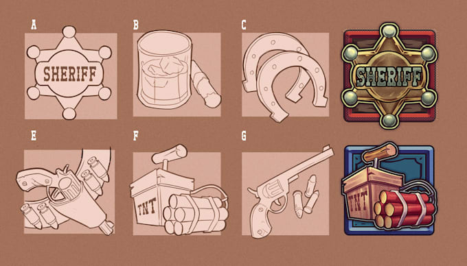 desing icons for games