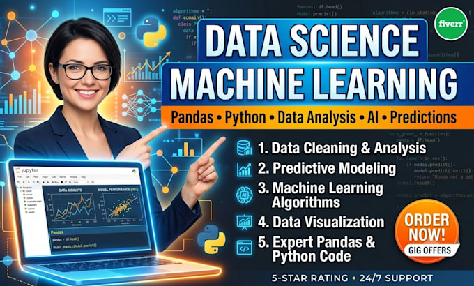 do data science, machine learning, pandas python projects