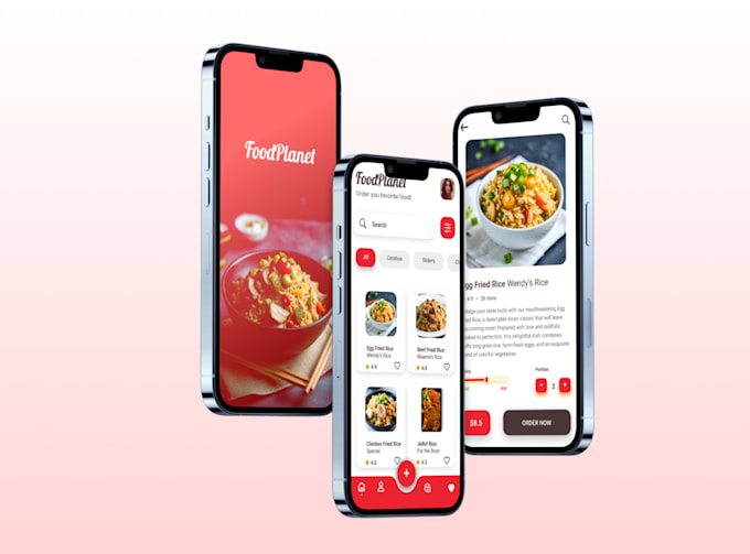 create a professional user interface and experience design