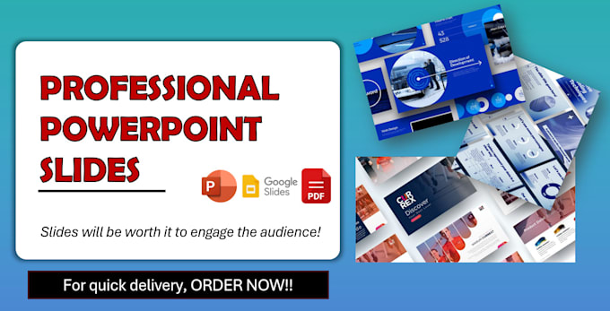 create and design presentation slides for your project