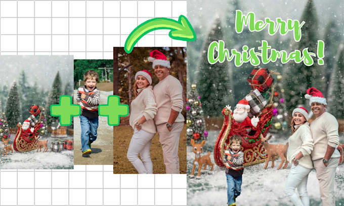 edit your family photos into fun backgrounds
