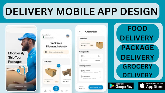 develop food delivery app, package delivery app, grocery, pharmacy delivery app
