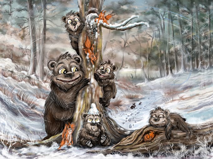 draw digital colored illustration