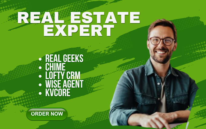setup realgeeks chime lofty crm wise agent kvcore real estate