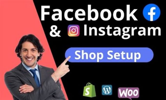 setup facebook shop instagram shop, and shopify integration with payment gateway