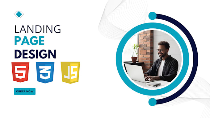 Design stunning responsive landing pages html css javascript by ...