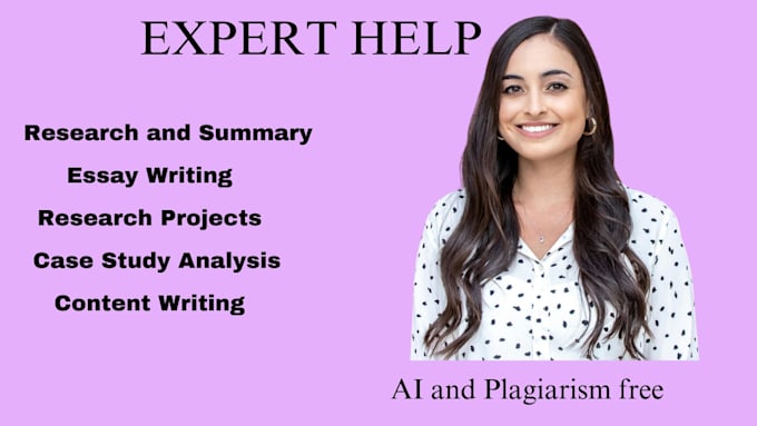 do case study analysis , research and summary writing