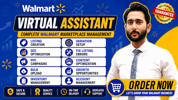 create walmart listing, SEO, wfs setup, ads management and fix walmart errors