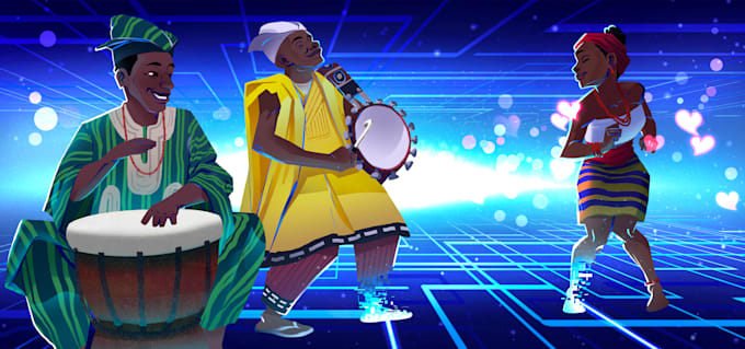create 2d cartoon animation video for your story