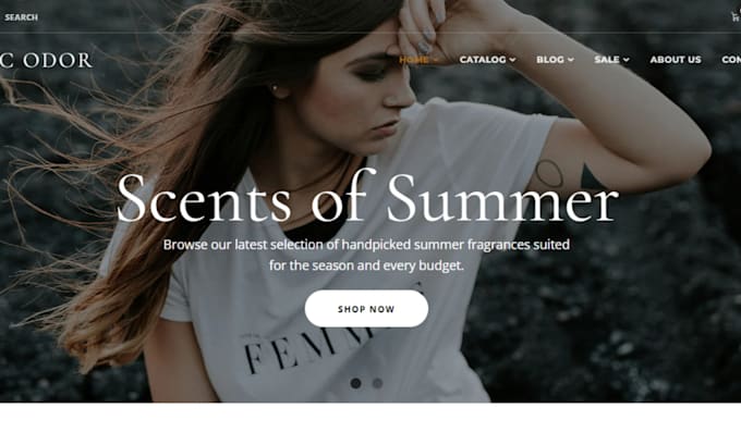design profitable perfume shopify store apparel cologne shopify store