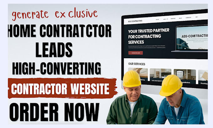 generate exclusive home contractor leads, build high converting contractor site
