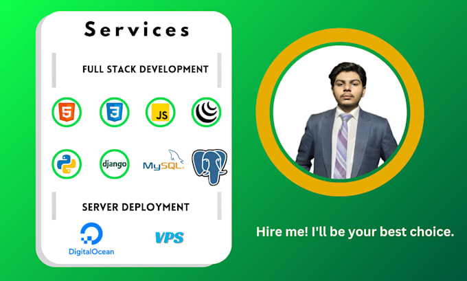 your professional full stack python django developer