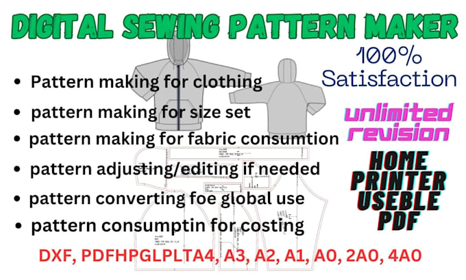 do sewing pattern maker of your apparel business