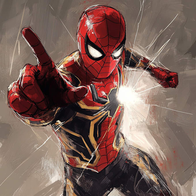 draw you a marvel style comic superhero or character