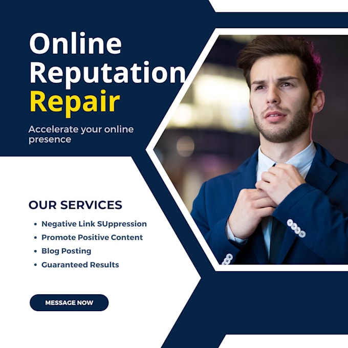 do online reputation and SEO to suppress negative  google links