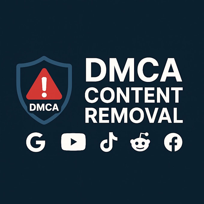 remove copyright content from google, reddit,instagram,facebook tiktok by dmca