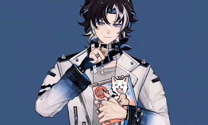 design high quality live 2d vtuber character anime model live2d rig for streamer