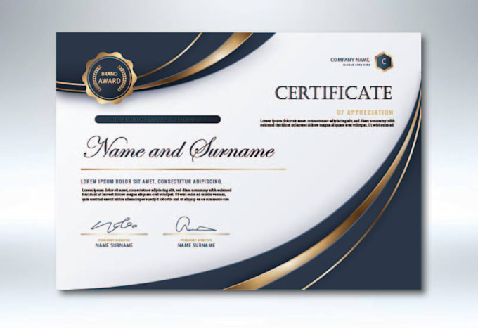 do different certificate design and congratulations cards