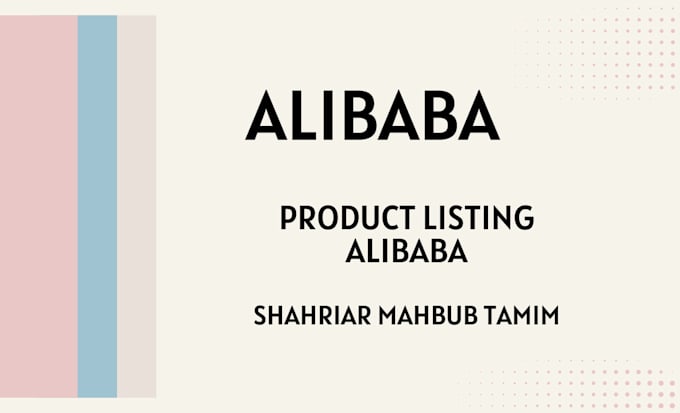 do product listing on alibaba