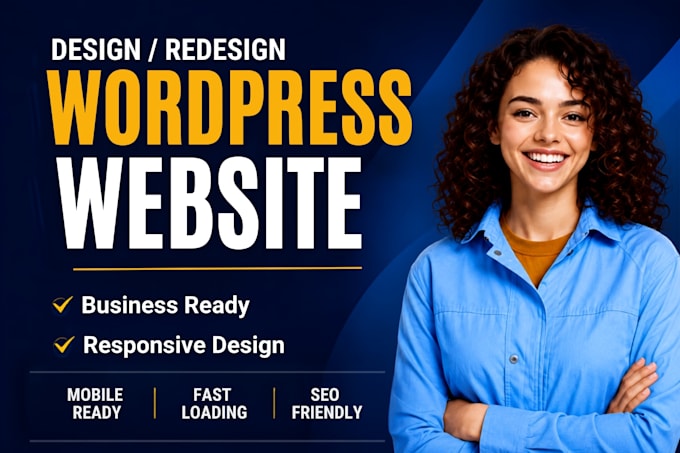 design, redesign or develop wordpress website for your business