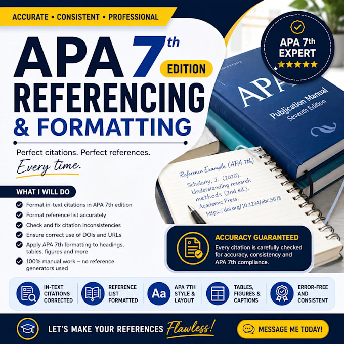 format your citations and references in apa 7th edition