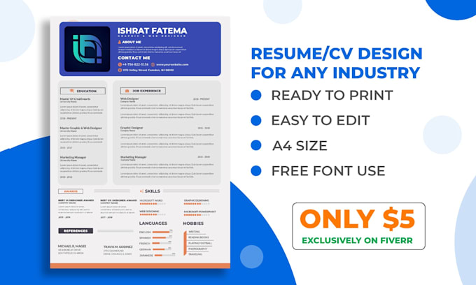 best resume cv design maker expert