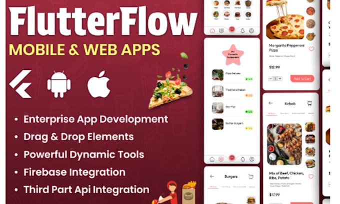 Develop flutter flow ios and android mobile app or flutter ui by ...
