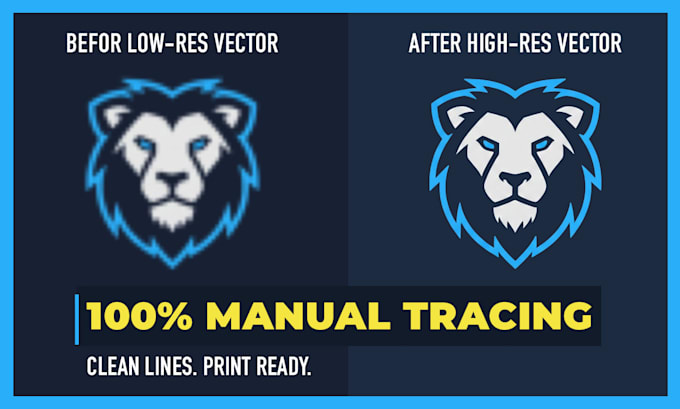 manual and complex vector tracing for screen printing or laser cut