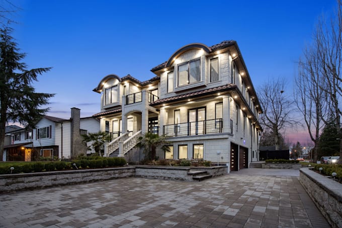 real estate photo editing
