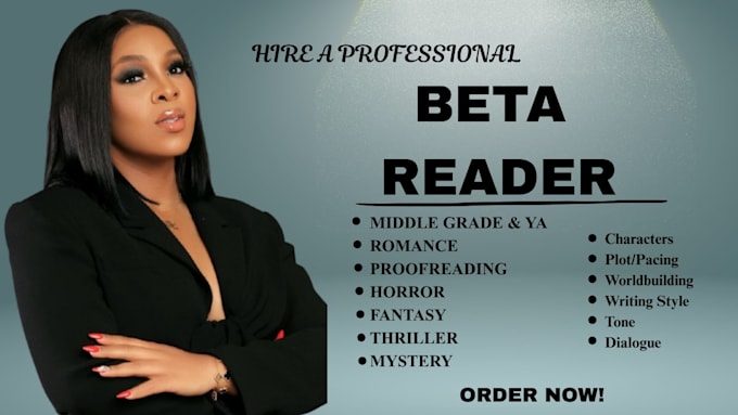 beta read your romance fantasy thriller middle grade or ya novel, short stories