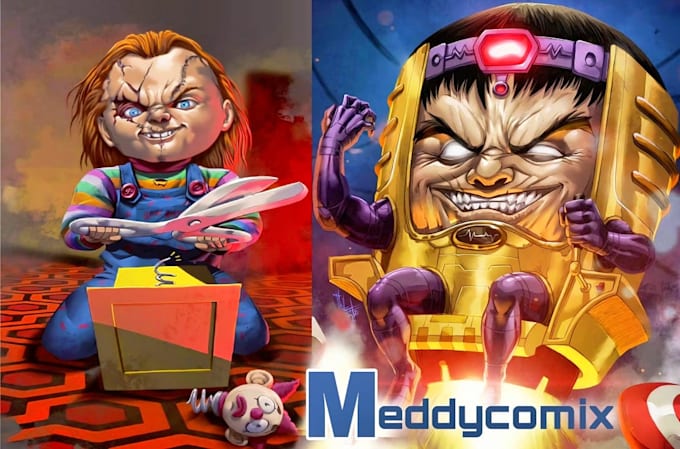 draw comic book storyboard, graphic novel manga, character design, book cover 4