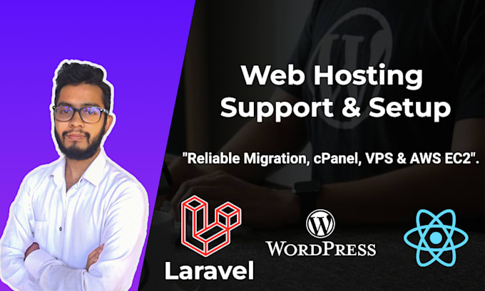 support you to host your wordpress, laravel, reactjs site