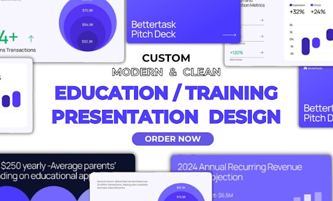 Design presentation slides for educational, training and research ...