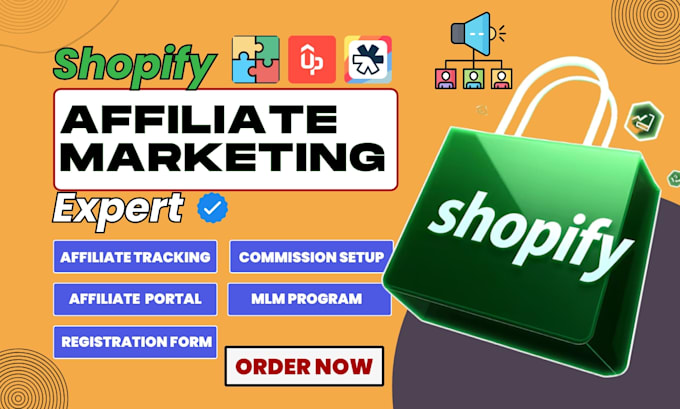 setup shopify store affiliate marketing program cj goaffpro uppromote refersion