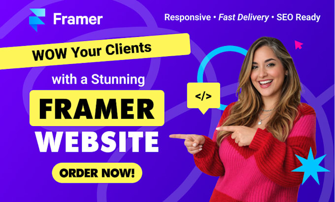 design and build a professional framer website from figma