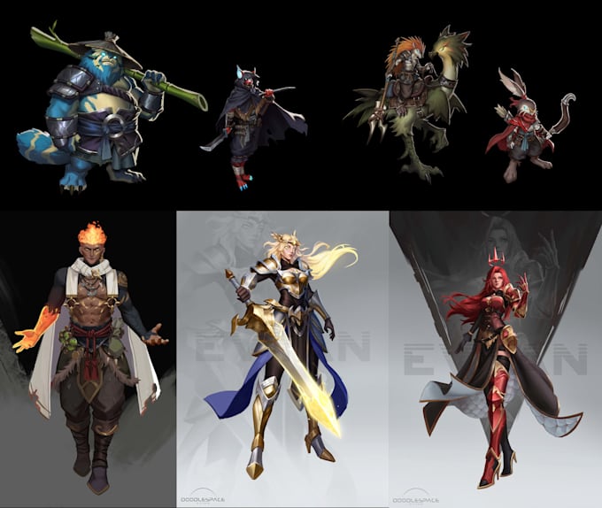 do a professional characters,creature,props, game icon design