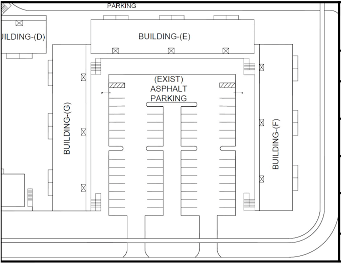 draw driveway plan, parking lot, site plan, property map