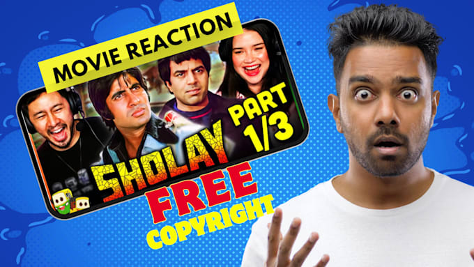 edit copyright free video for movie reactions