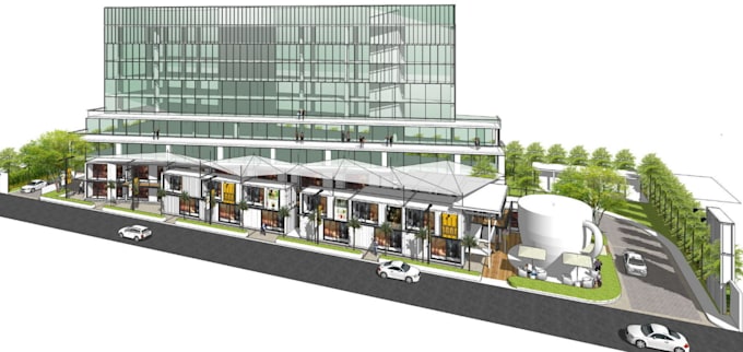 craft 3d commercial design,renovate shopping mall,store,3d restaurant rendering