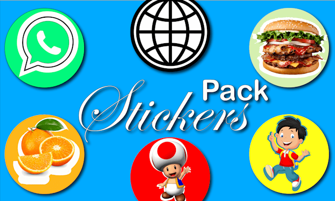 design amazing illustration for stickers,   packs custom design