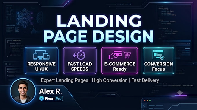 develop nextjs landing page design using react and tailwind