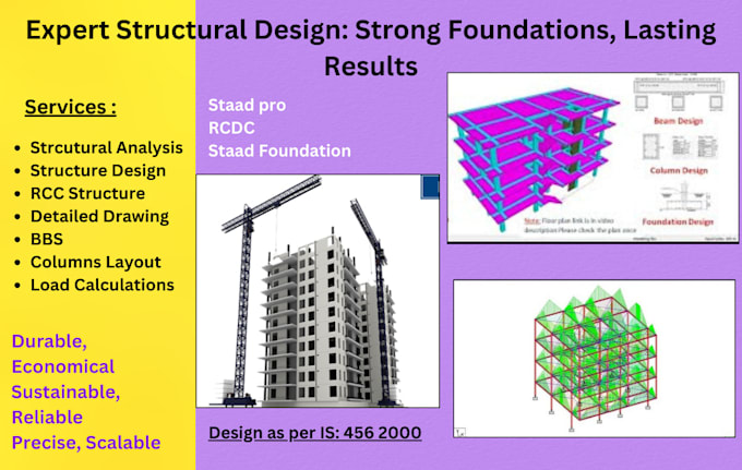 design safe and durable structure for the buildings