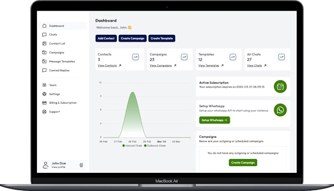 create a saas website for you