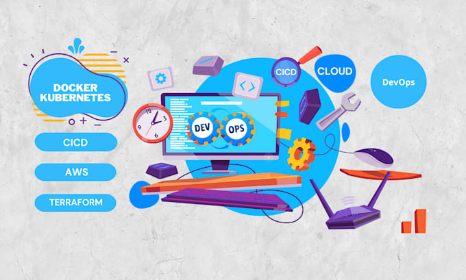teach you devops with docker, kubernetes, terraform, cicd and aws