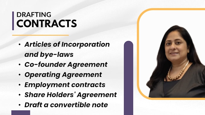 draft or review contracts and agreements for your business